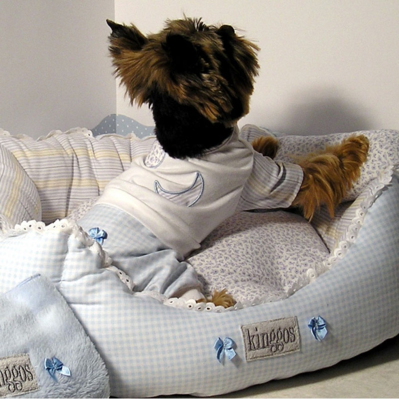 KINGGOS HundeSchlafanzug BOY, HundePyjamas, Welpenstrampler