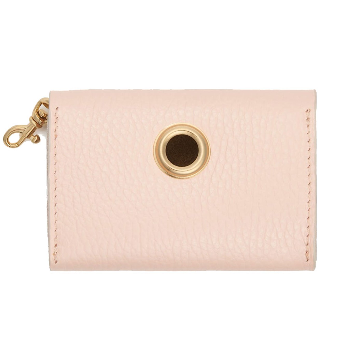 Kotbeutelspender Roma aus Leder apricot