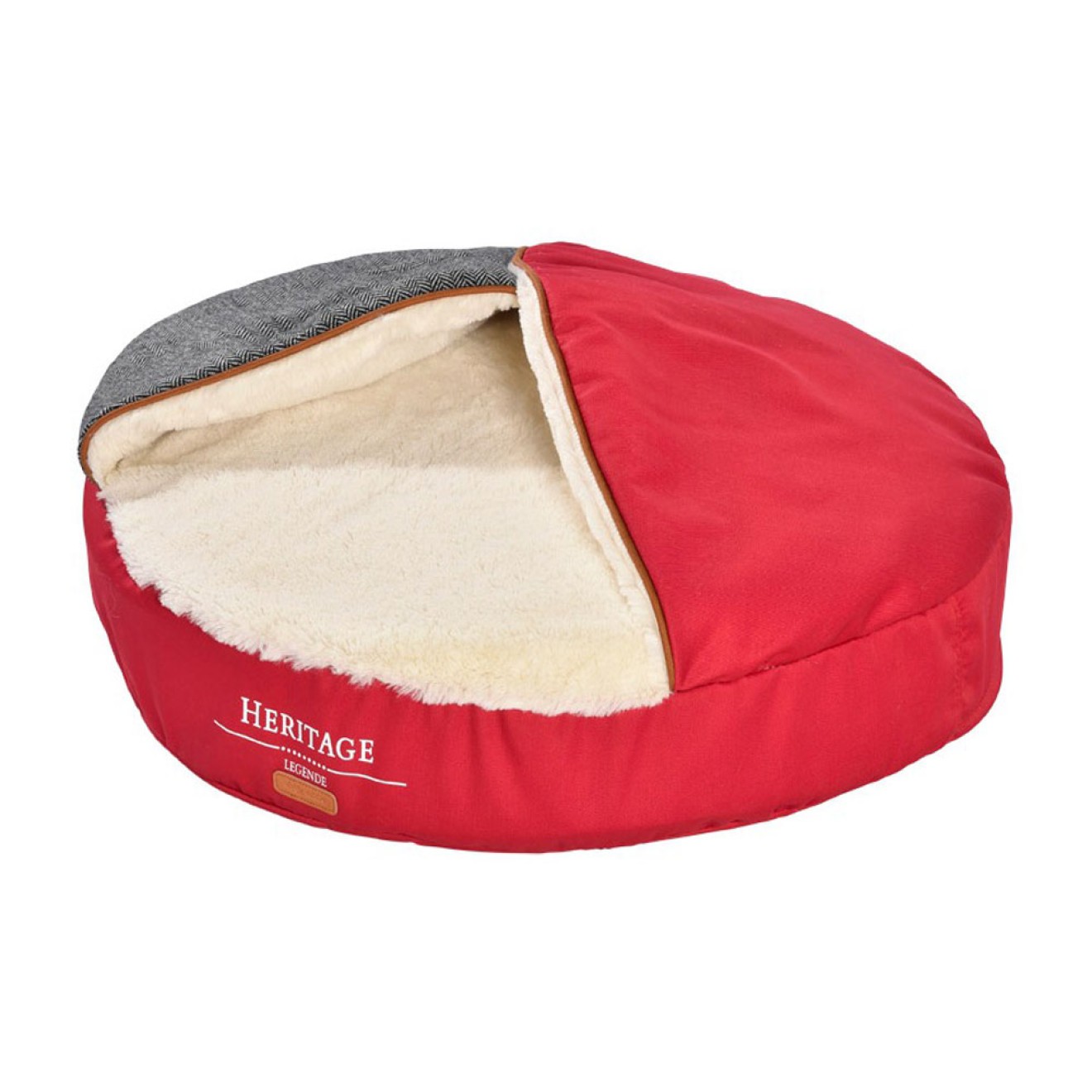 Kuschelhöhle HERITAGE rot für Hunde & Katzen