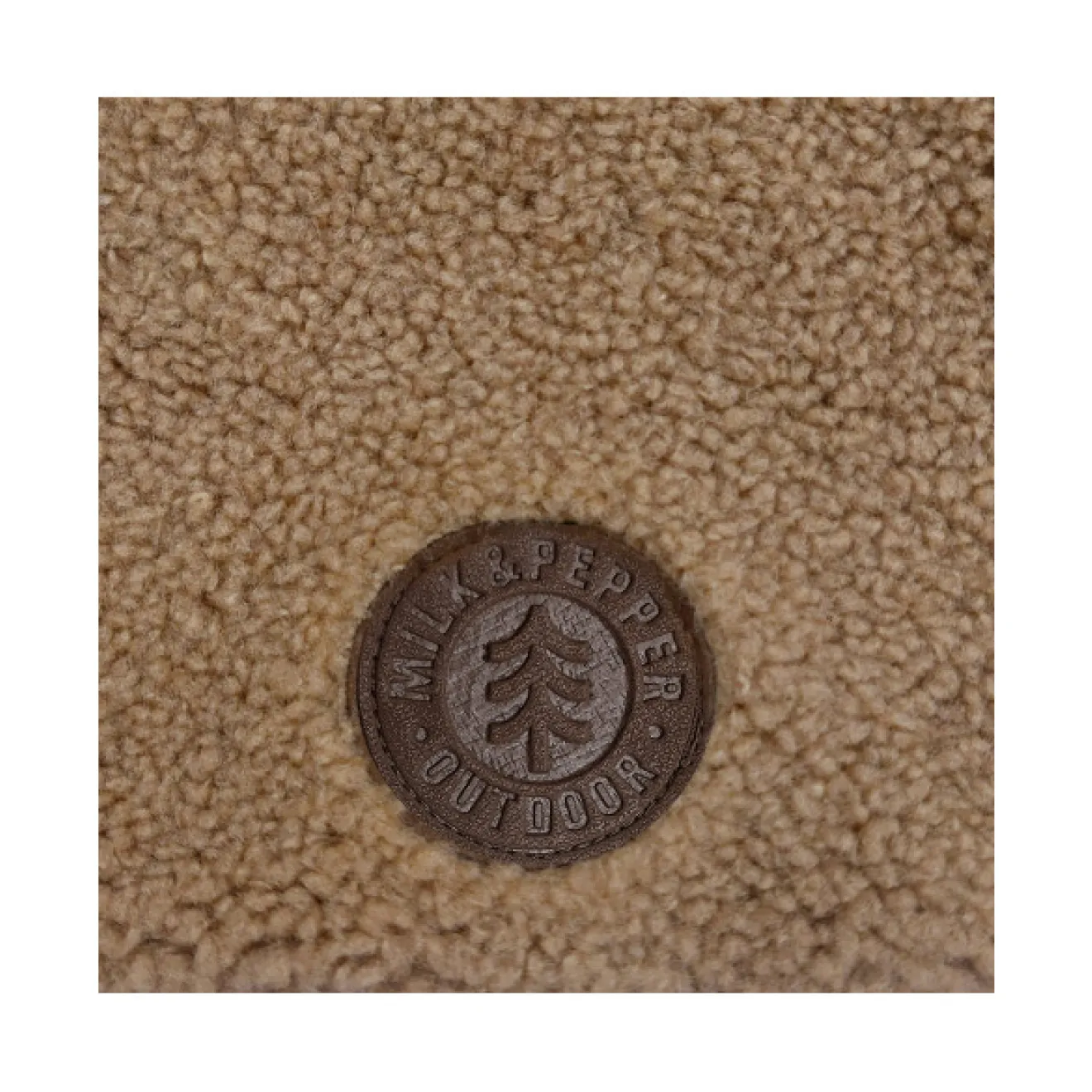 Milk & Pepper gefütterter Hundehoodie ERNEST camel