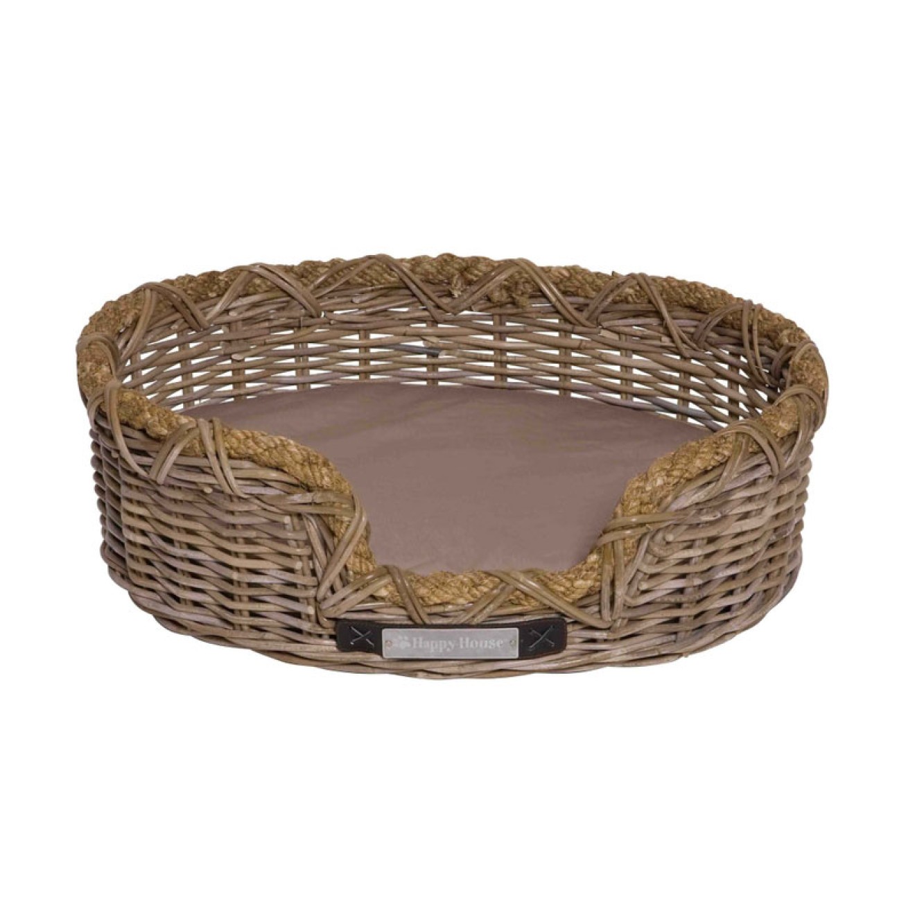 Runder LuxusRattanHundekorb in 5 Grössen, RattanHundekörbe