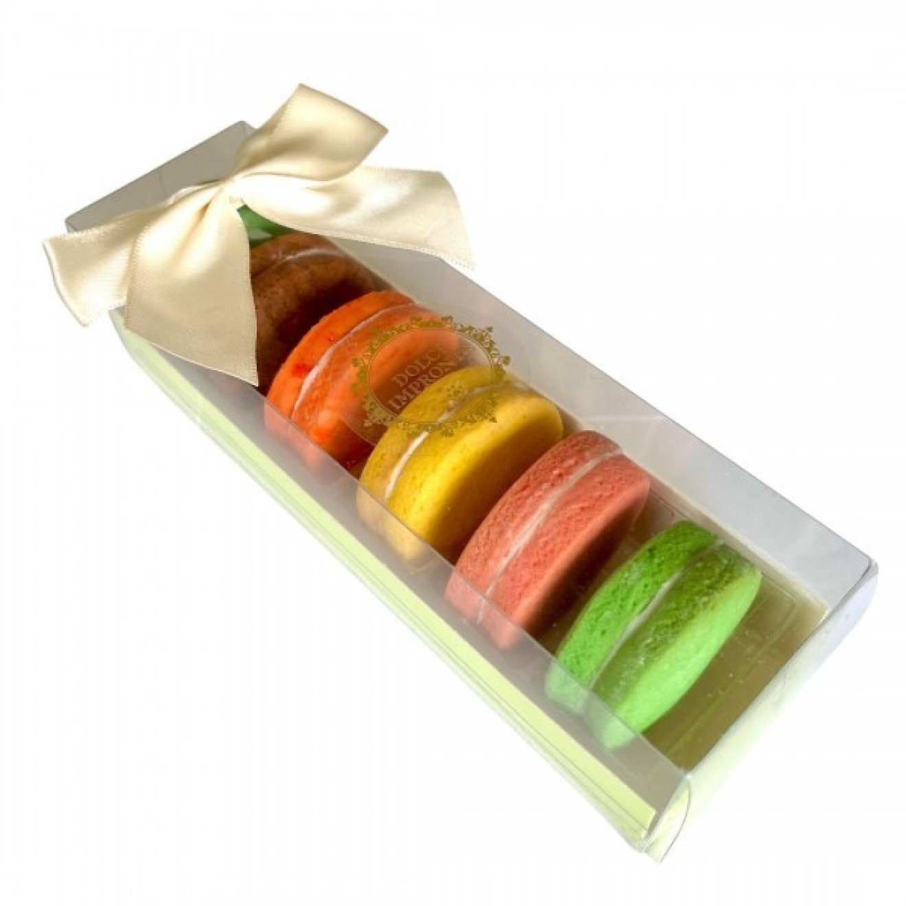Macarons mit Vanillecreme gefüllte Hundekekse 6 Stück