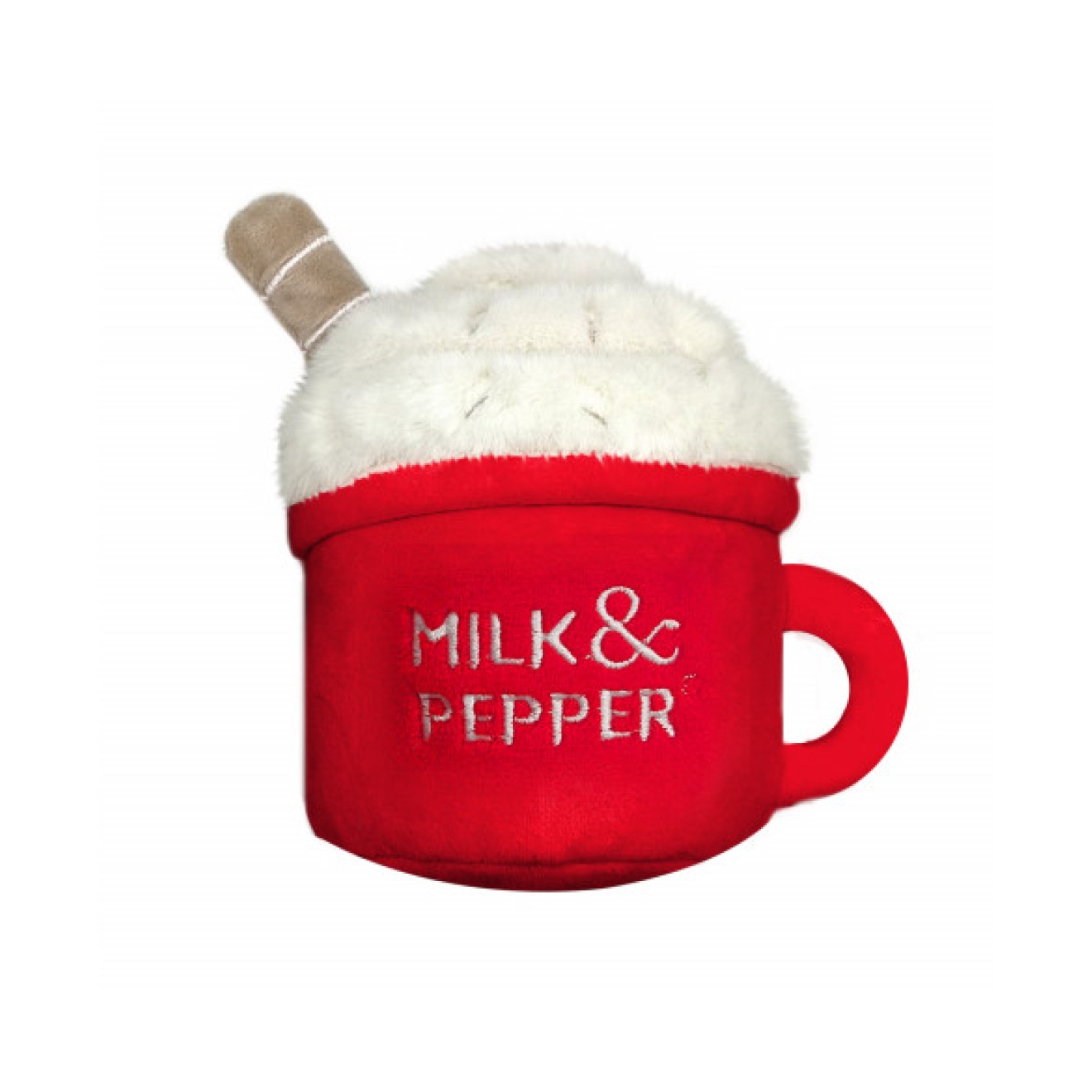 Plüsch-Hundespielzeug MACCHIATO rot