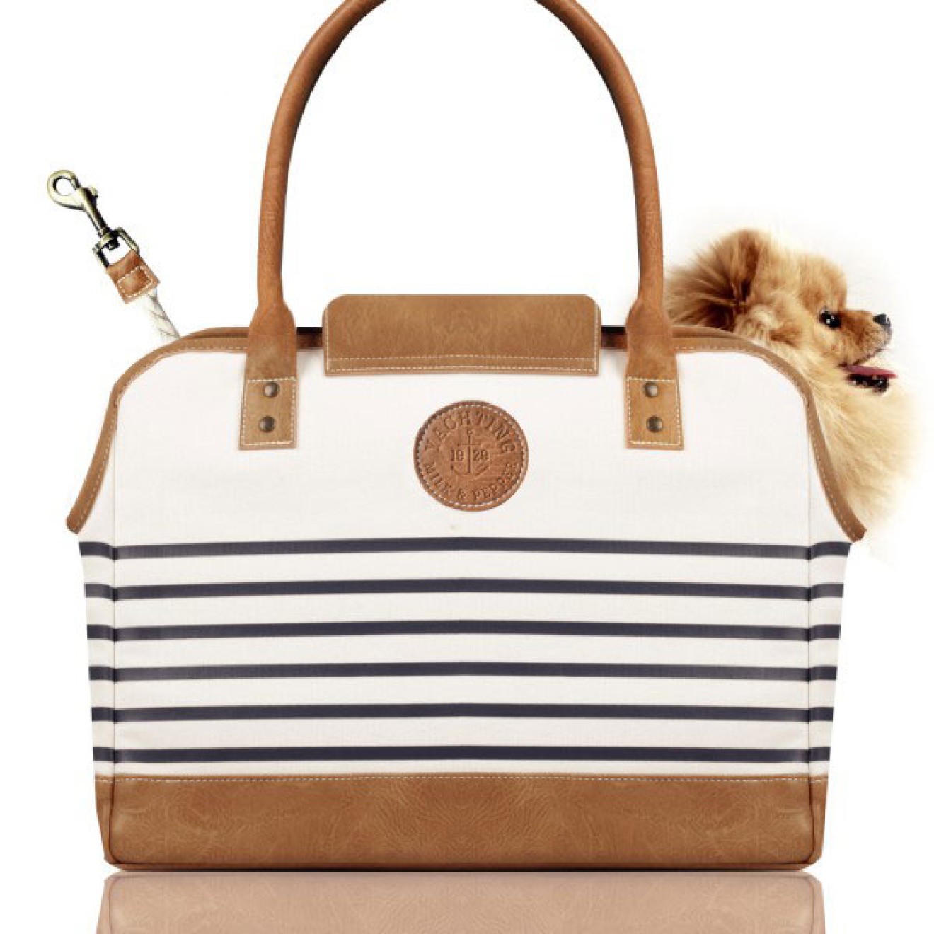 Milk & Pepper maritime Hundetasche Marin