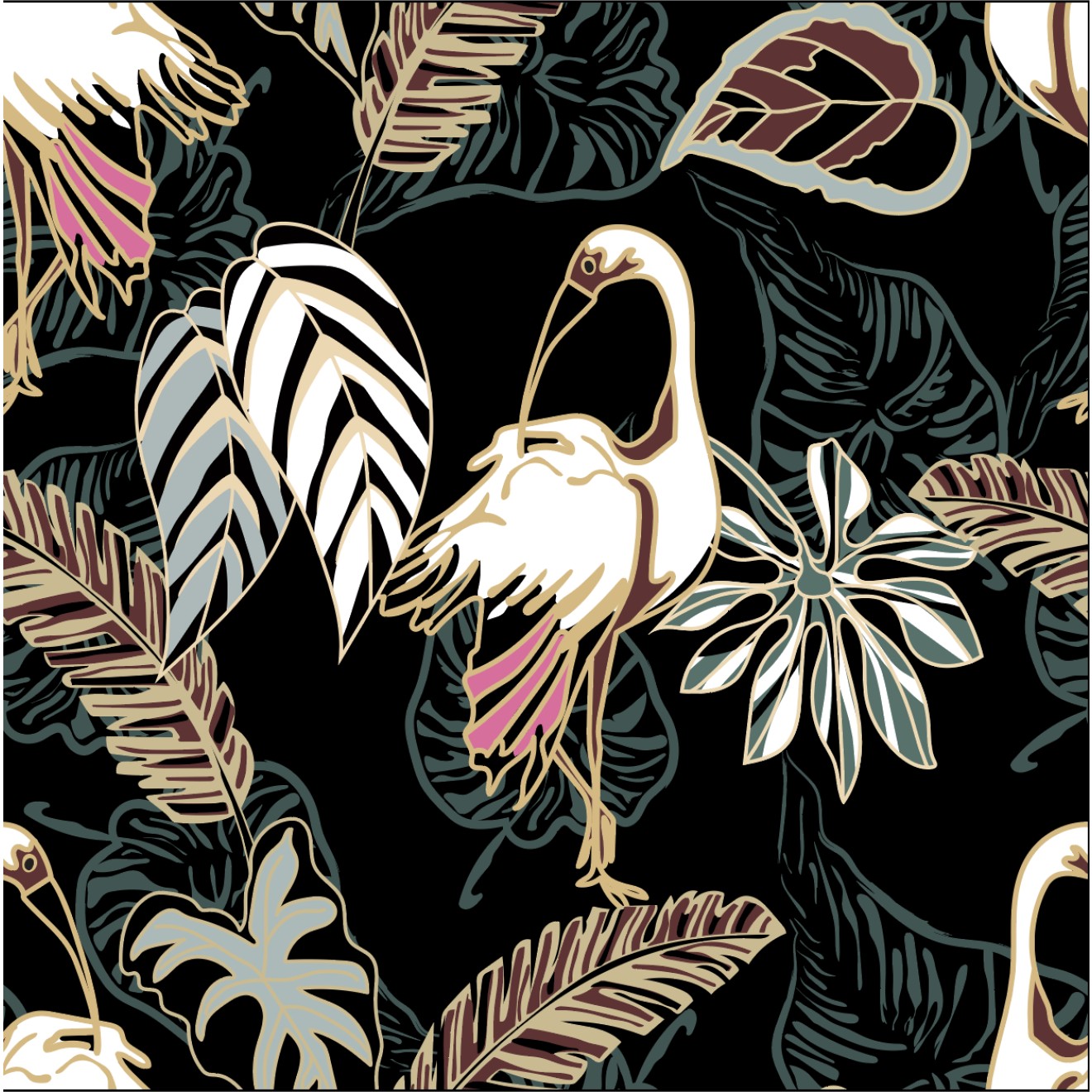 Warmer Whippet- und Windhundmantel Palm Leaf