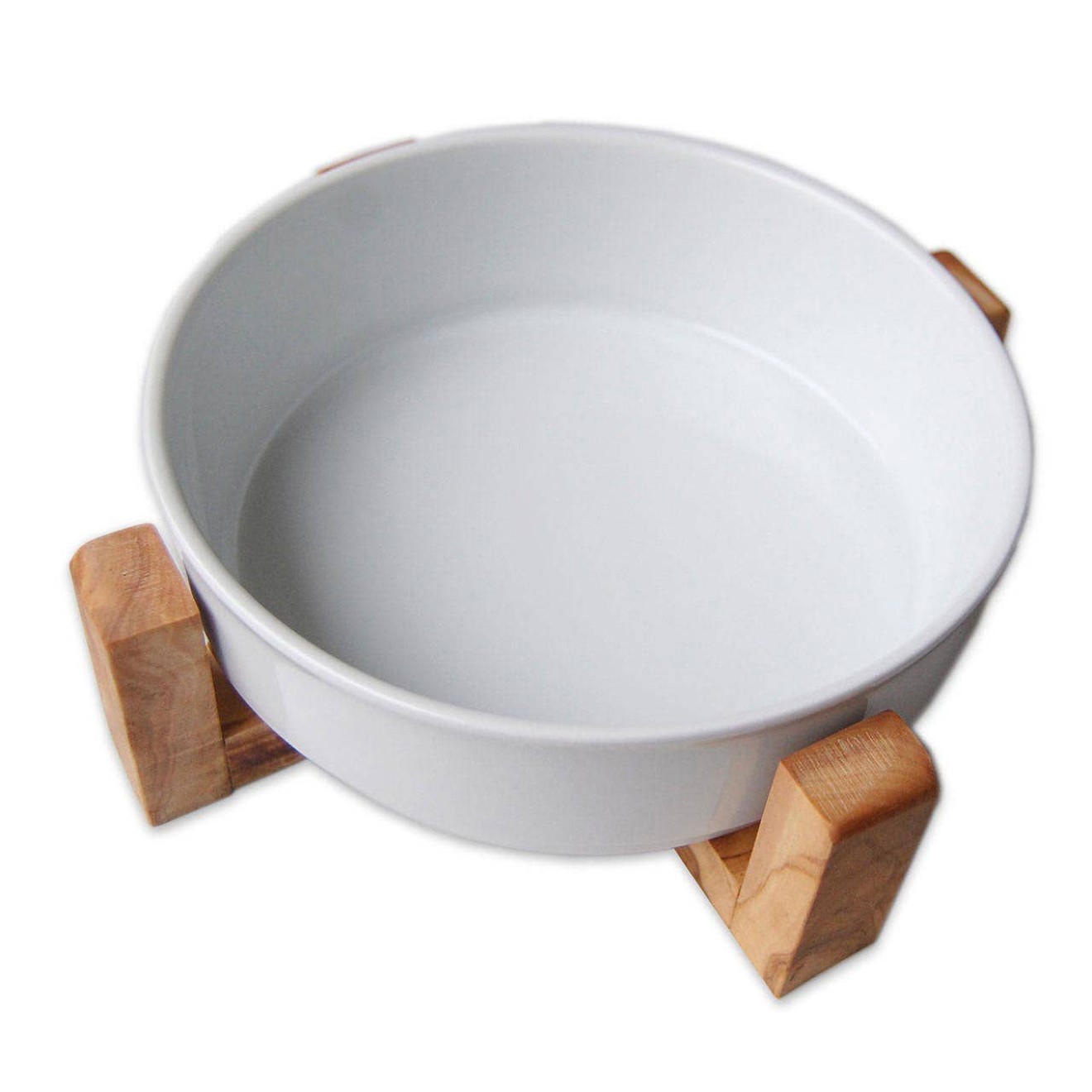 Futternapf Orient mit Olivenholz-Gestell