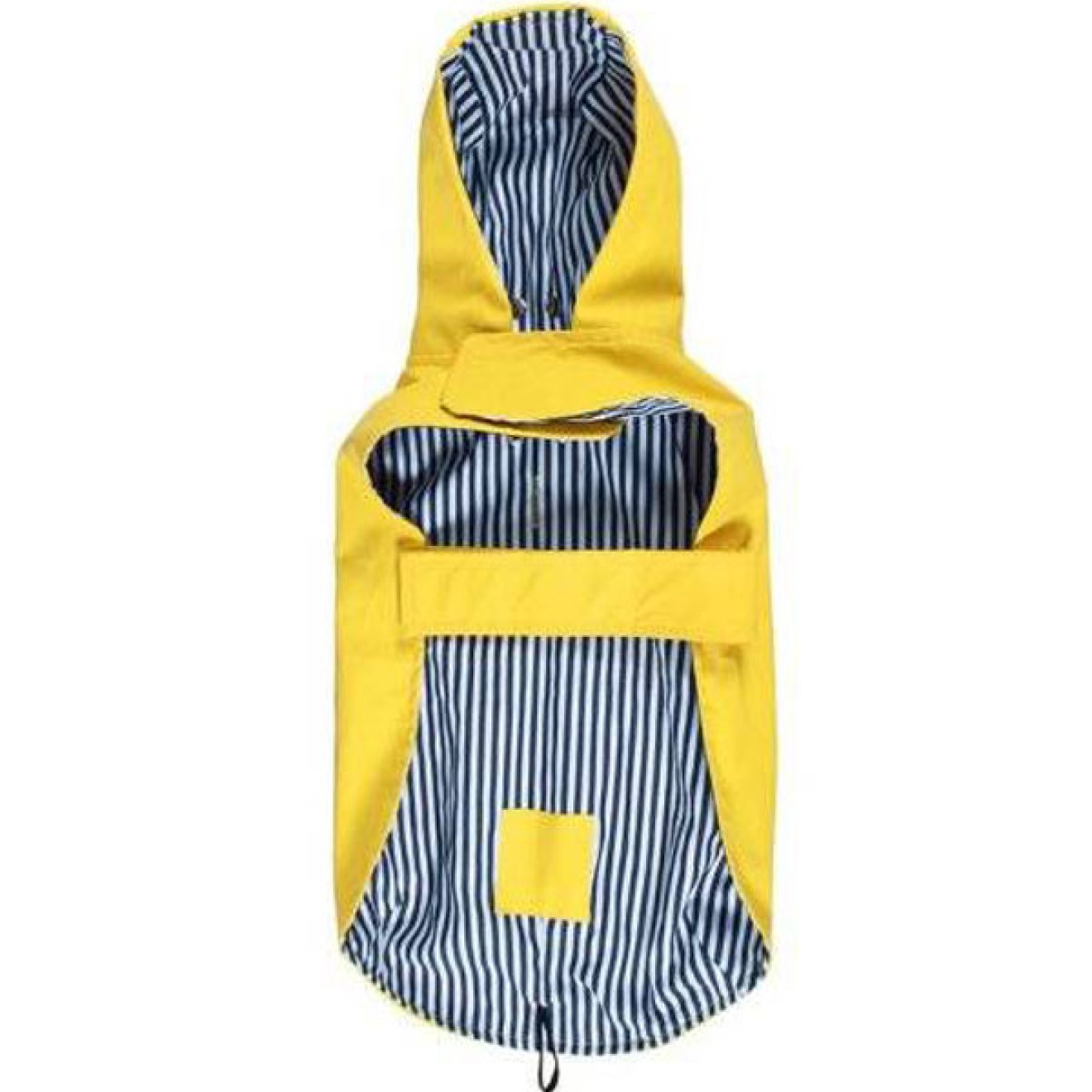 Gelbes Ölzeug für Hunde blau/weiß gefüttert Gr. 40M