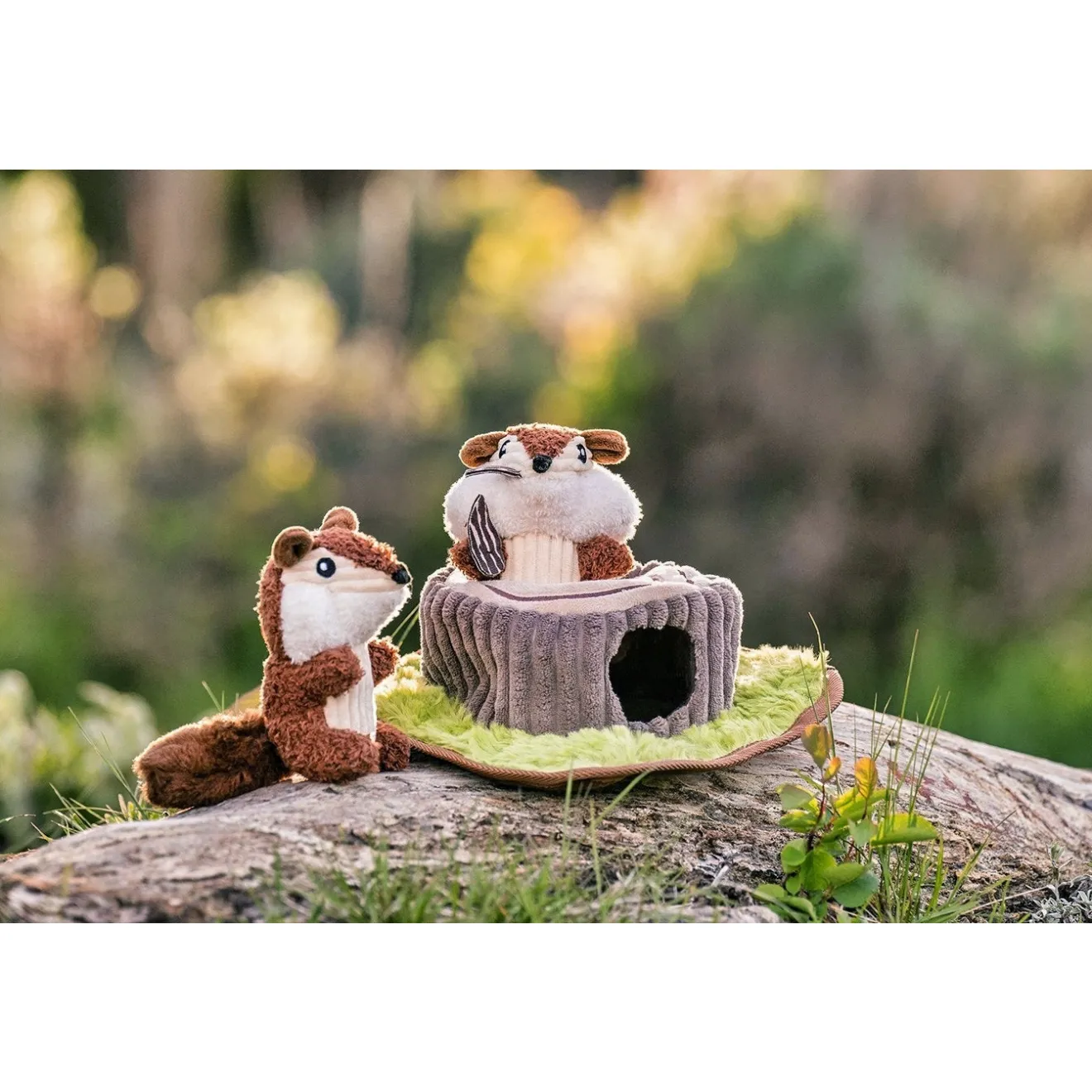 Interaktives Hundespielzeug FOREST FRIENDS CHIPMUNKS
