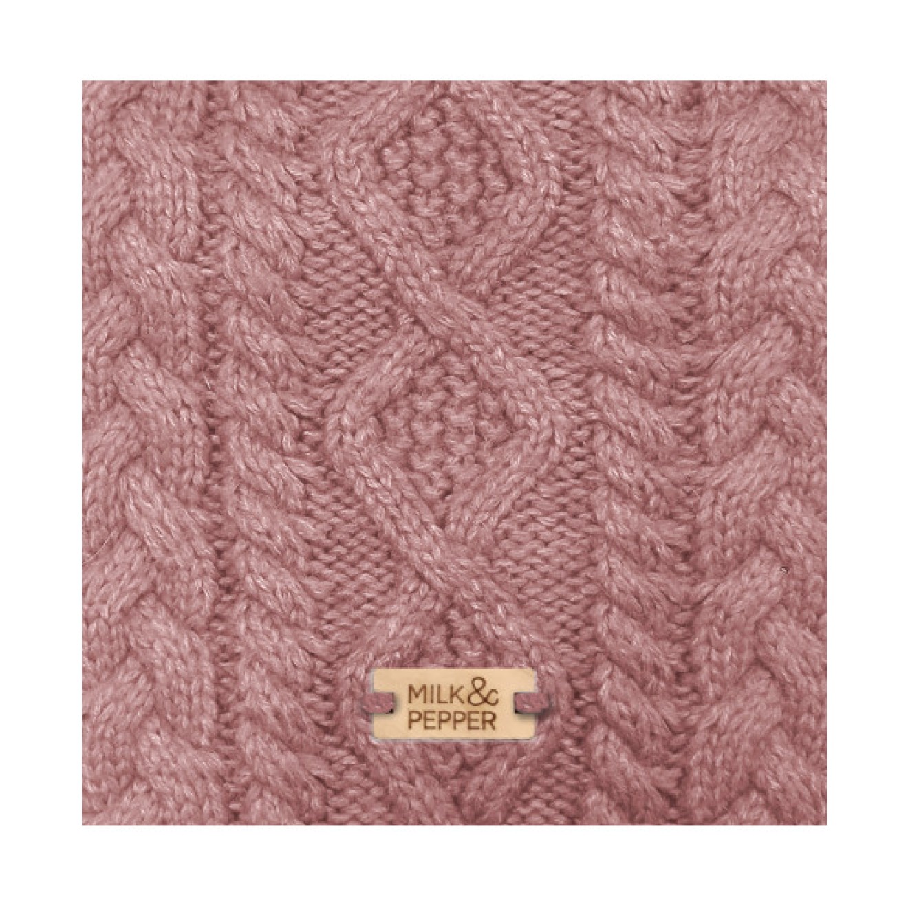 Zopfstrick-Hundepullover IRVIN altrosa auch für Mops/Bulli