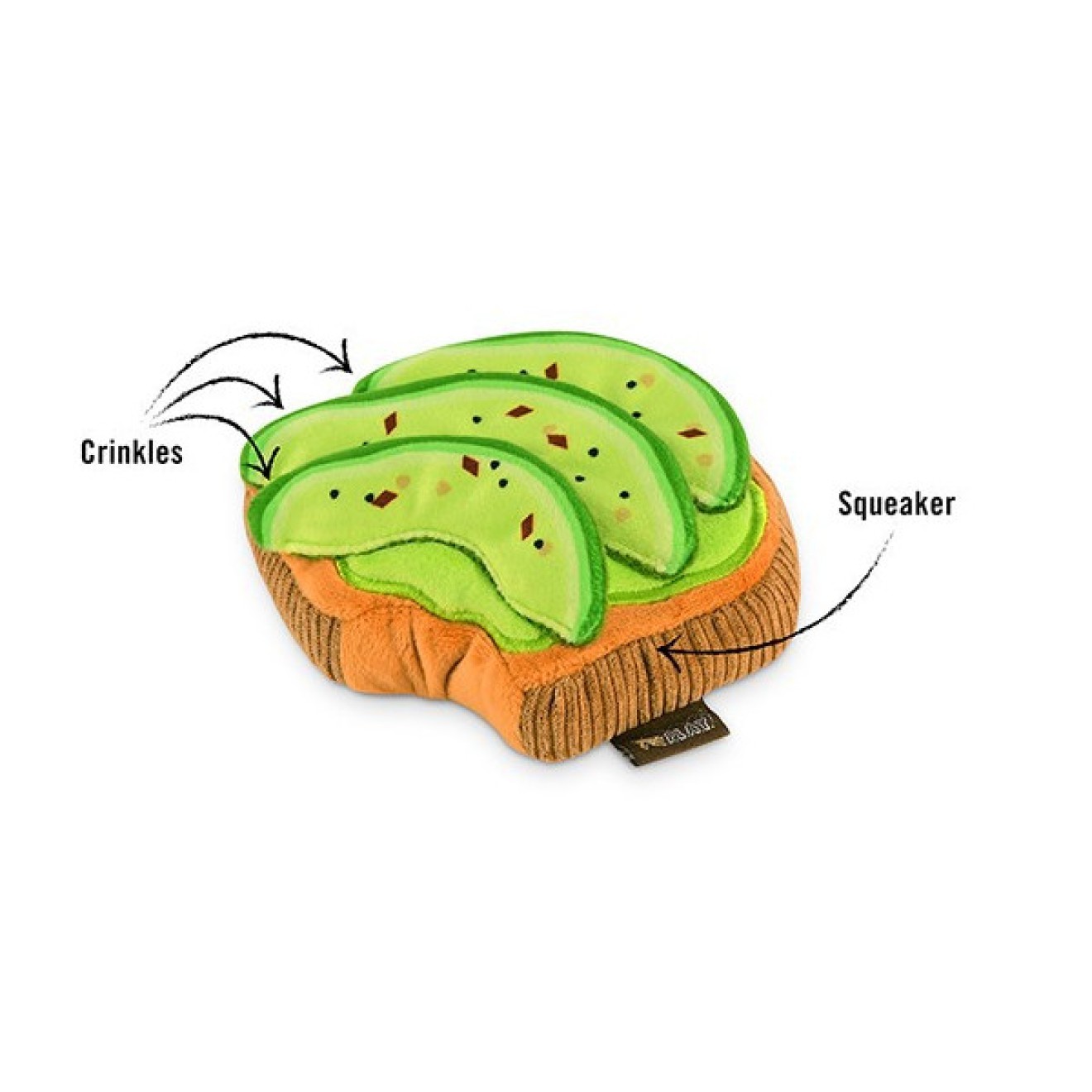 Extra stabiles Plüsch-Spielzeug AVO DOG TOAST von P.L.A.Y.