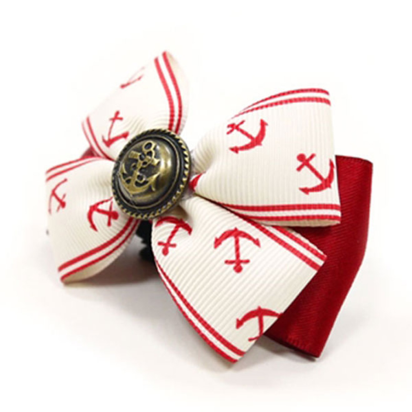 Schleife für Hundehalsband NAUTIC rot - Halsbandverzierung