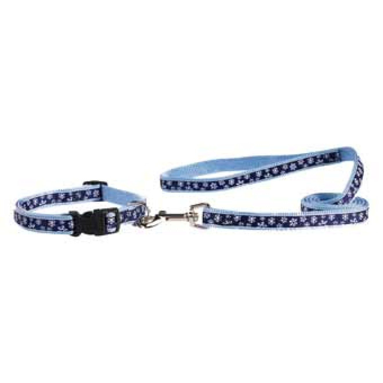 Nylon-Hundehalsband Winter Dream blau