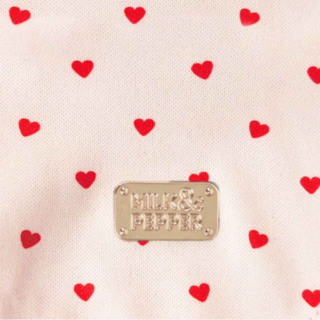 Hundehalstuch Seraphine mit Herzchen von Milk & Pepper