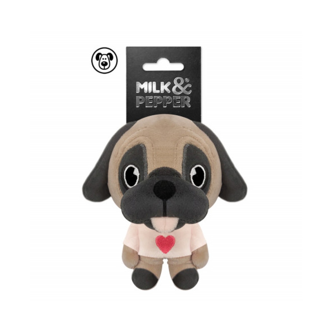 Plüschspielzeug Mops LILA Milk & Pepper