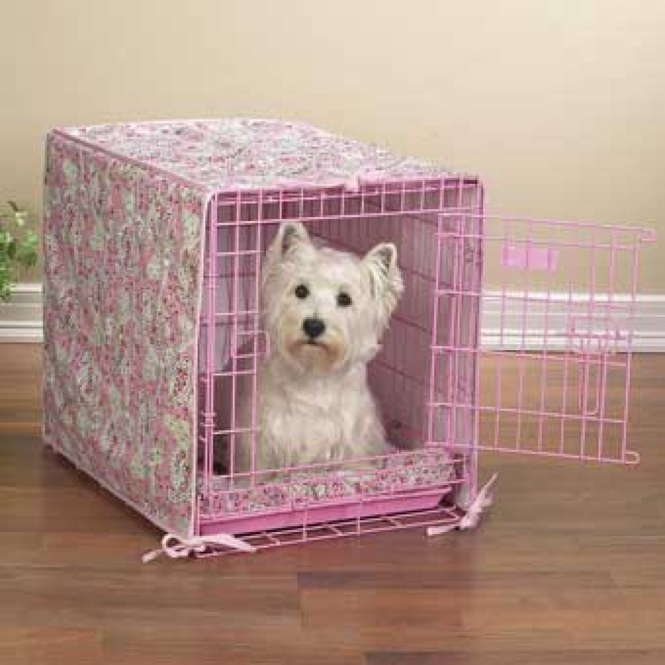 Textilset für Hundebox rosa Gr. M - ANGEBOT