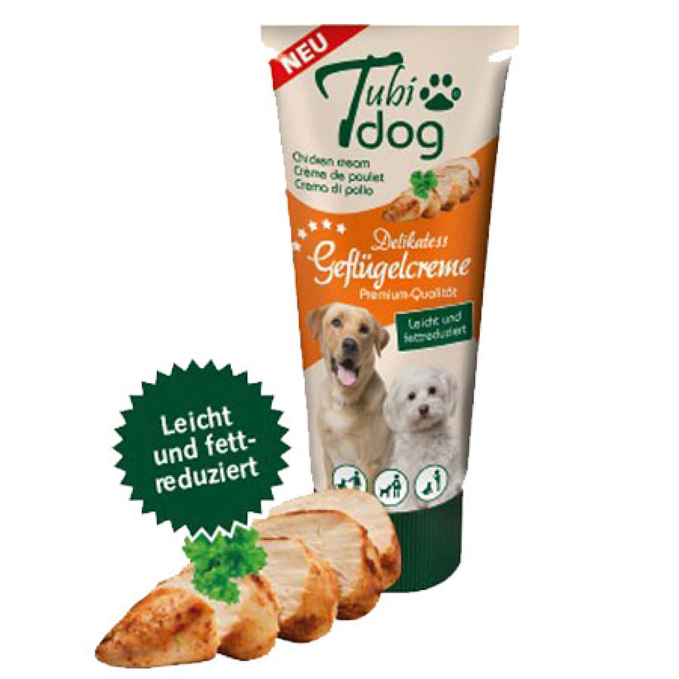 tubidog geflugelcreme fur hunde geflugel leberwurst hund