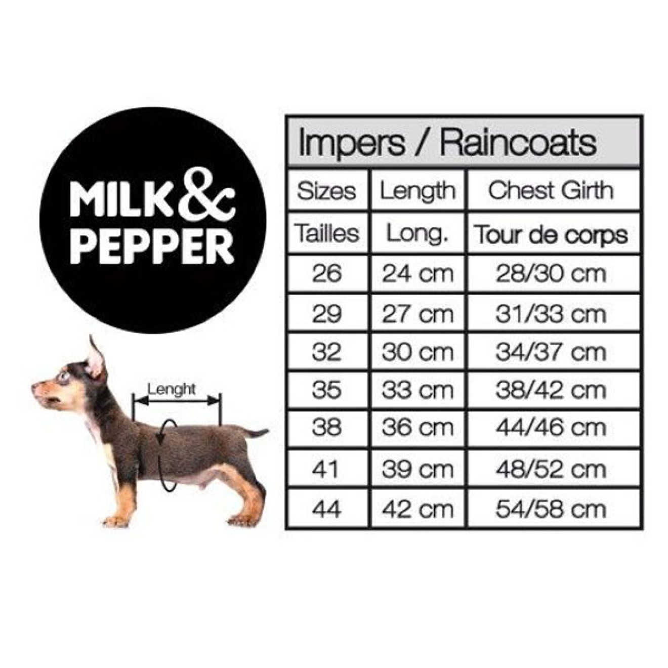 Milk & Pepper Windbreaker ARKO für Hunde