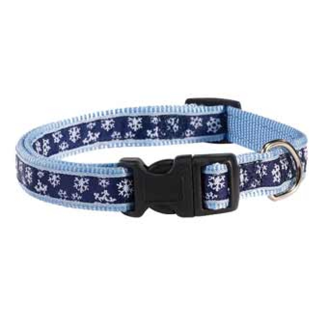 Nylon-Hundehalsband Winter Dream blau