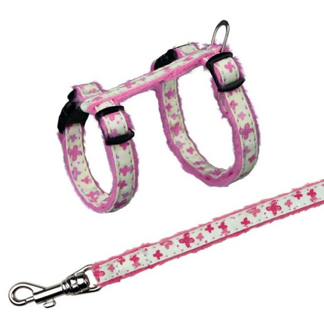 Kätzchengeschirr mit Leine Glow in the Dark