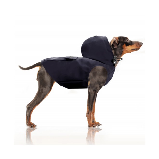 Hunde-Regenjacke YACHTING Milk & Pepper navy