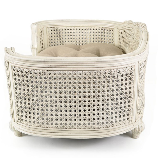 Barock-Katzensofa Louis XVI Arthur ecru