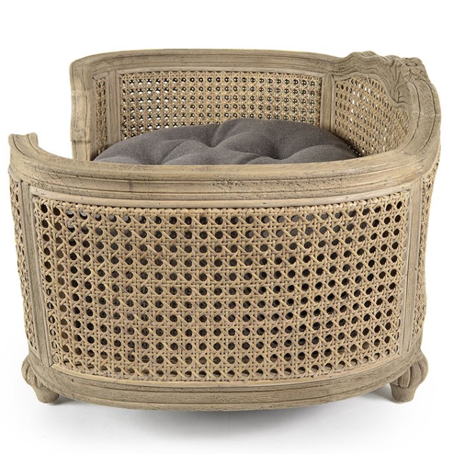 Barock-Hundesofa Louis XVI Arthur taupe Gr. S, M, L