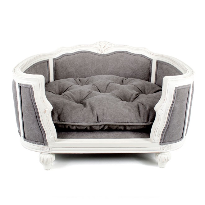 Barock-Hundesofa Louis XVI Arthur gepolstert in 2 Größen