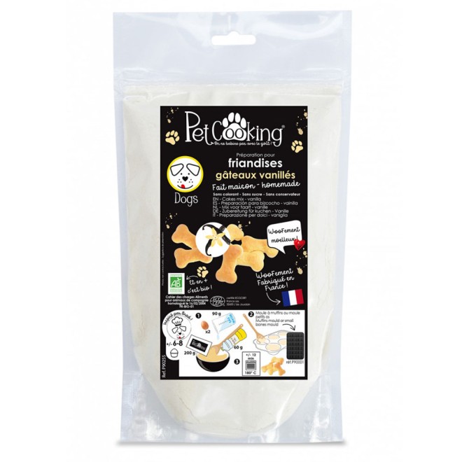 Bio-Backmischung Muffins für Hunde mit Vanille-Geschmack