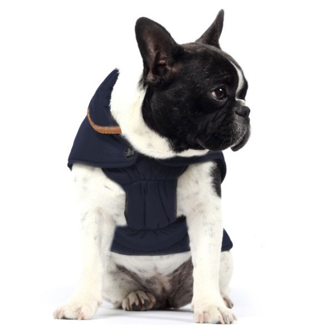 Milk & Pepper wasserabweisender Hundemantel Campus Navy