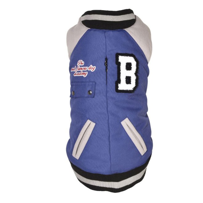 College Jacke für Hunde Innenfutter herausnehmbar Gr. 34, 42