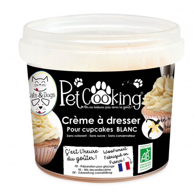 Bio-Dessert-Creme für Hunde-Muffins mit Vanille-Geschmack