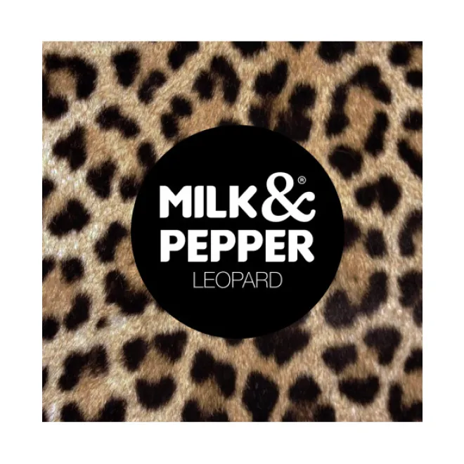 Milk & Pepper Leder-Katzenhalsband Leoparden Design
