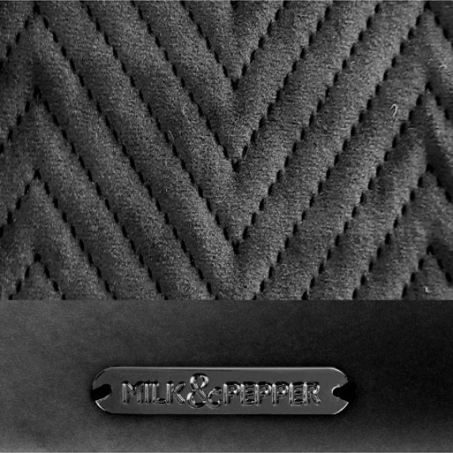 Milk & Pepper Hundebett Saint Germain Grey