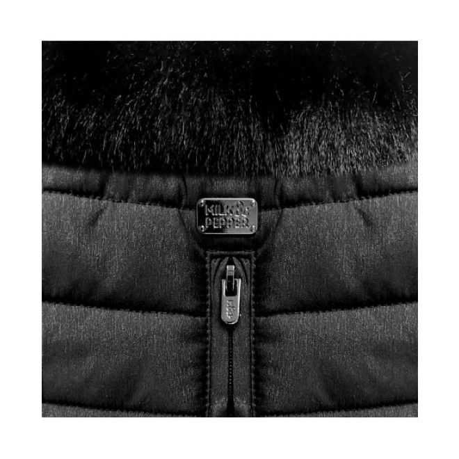 Milk & Pepper Hundemantel KIARA schwarz