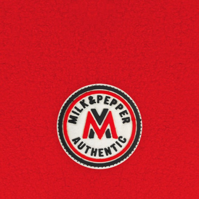 Milk & Pepper Fleece-Hundeweste Antarctik Red