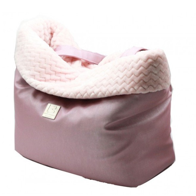 Fell-Hundetasche VENEZIA Baby Bush rosa