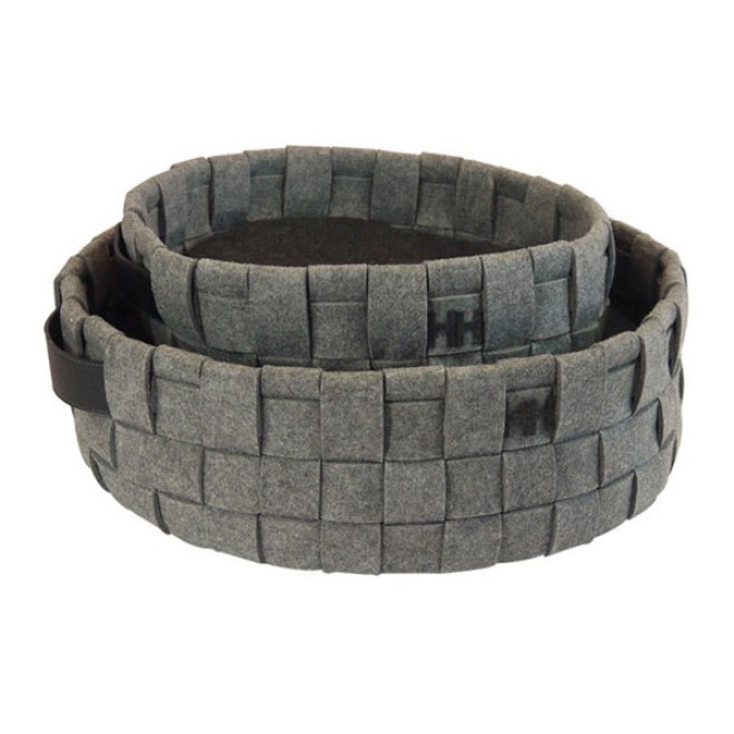 Filz-Hunde- oder Katzenbett HH gris