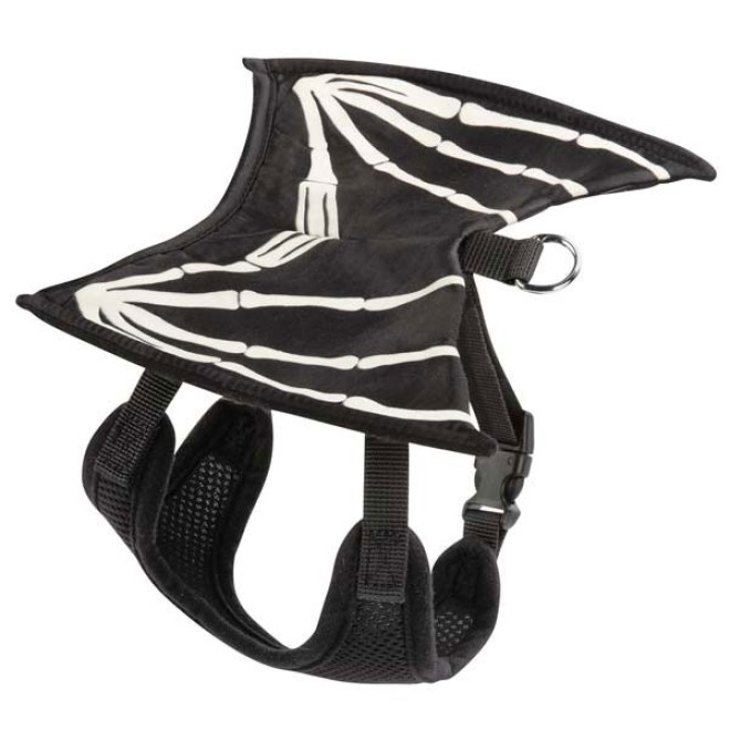 Leuchtendes Fledermaus-Hundegeschirr für Halloween