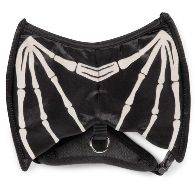 Leuchtendes Fledermaus-Hundegeschirr für Halloween