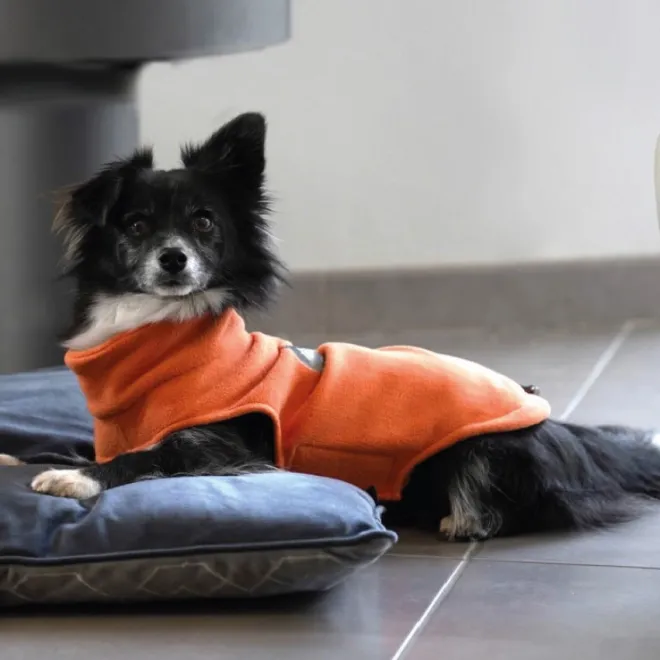 Kuscheliger Fleece-Hundepullover SPORT orange
