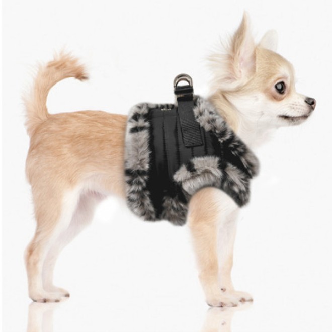 Milk & Pepper Hundegeschirr Kamala mit Panther-Plüsch Gr. 41