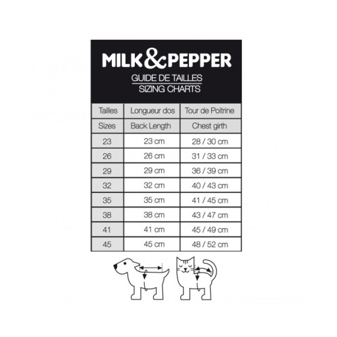Milk & Pepper Wende-Hundemantel Daria beige/taupe