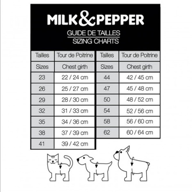 Milk & Pepper Hundegeschirr OLGA mit Schleife & Kunstfell