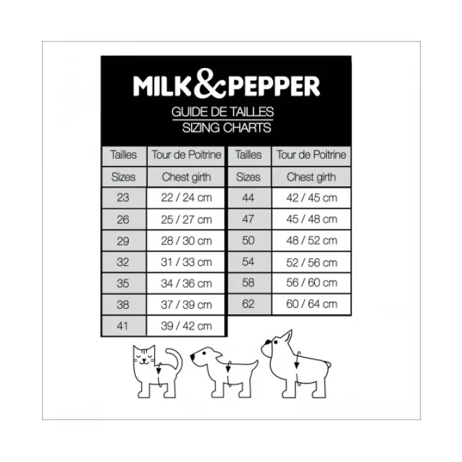 Milk & Pepper Hundegeschirr EMMY mit Blumenmuster