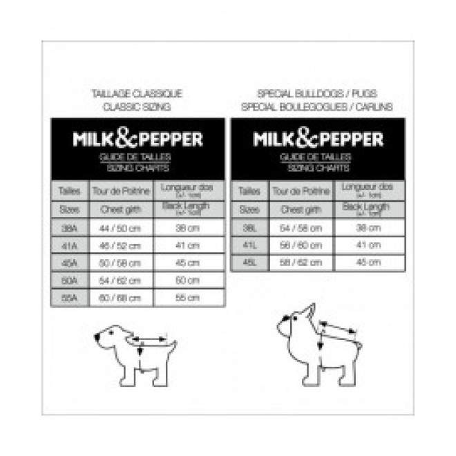 Milk & Pepper Hundejacke DARIUS für kleine & mittlere Rassen
