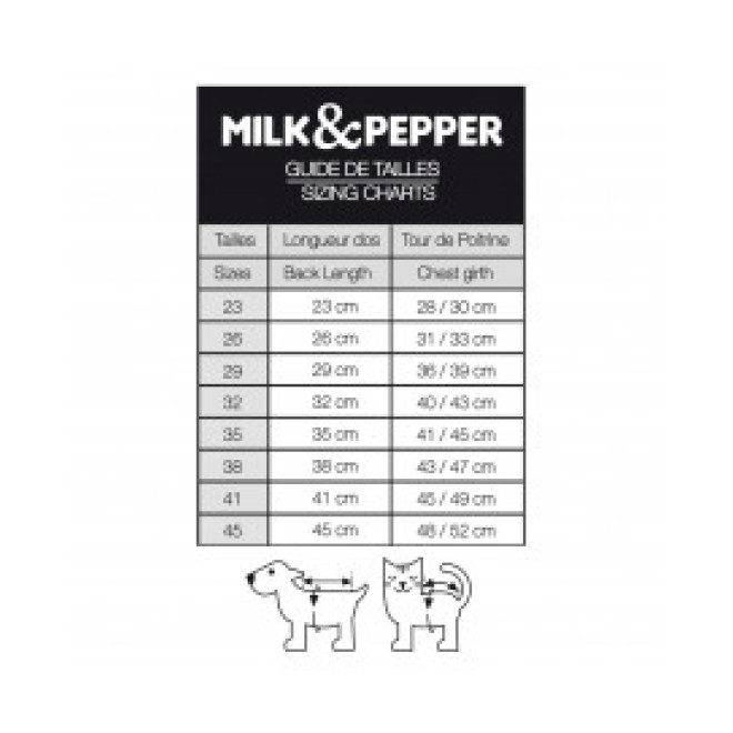 Milk & Pepper Wende-Hundemantel Mariette rosa/taupe