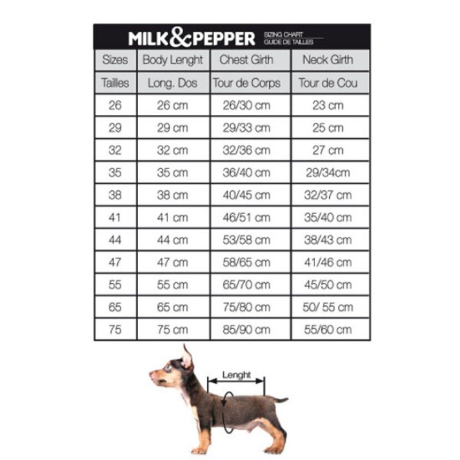 Milk & Pepper wasserabweisender Hundemantel Campus Navy