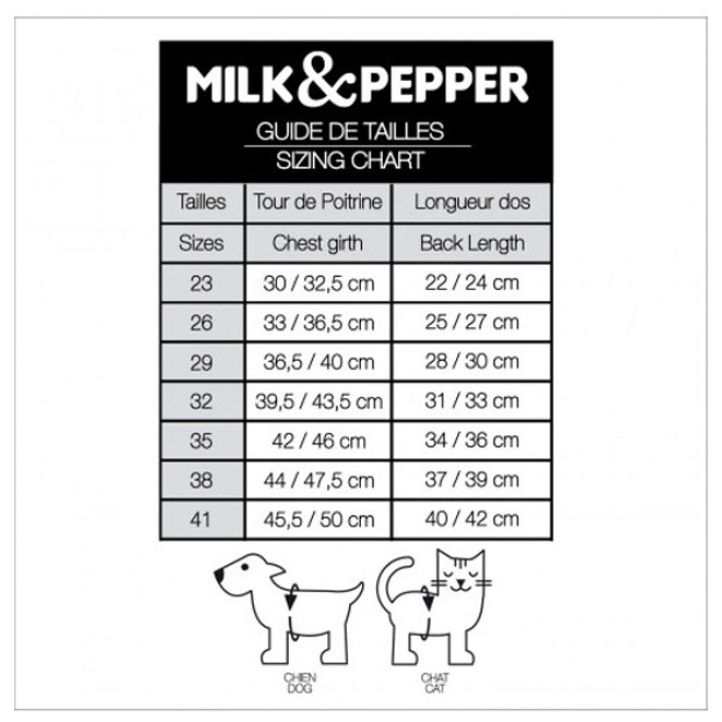 Milk & Pepper Wende-Hundemantel Imany mit Leo-Plüsch