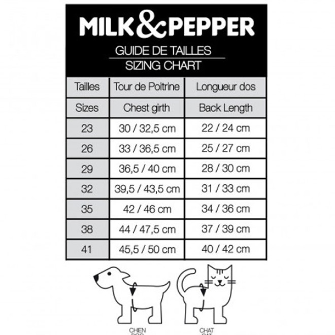 Milk & Pepper warmer Hundemantel KENAN zum Wenden Gr. 29