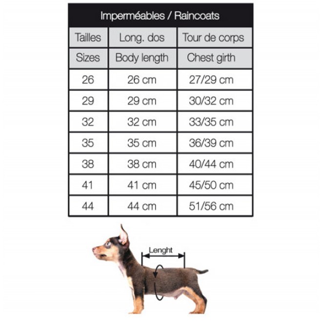 Milk & Pepper durchsichtiger Hunderegenmantel FARAH mit Leo-Muster